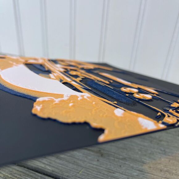 Mustang in the Morning Sunrise, Wall Art, Car Art, Textured Art - Picture 5 of 10